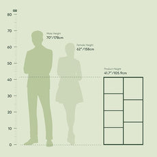 Furinno LUDER Book Shelf, 7-Cube Bookshelf, Bookcase, 9.4 x 19.5 x 41.7, for Living Room, Bedroom, Home Office, French Oak