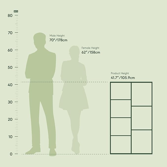 Furinno LUDER Book Shelf, 7-Cube Bookshelf, Bookcase, 9.4 x 19.5 x 41.7, for Living Room, Bedroom, Home Office, French Oak