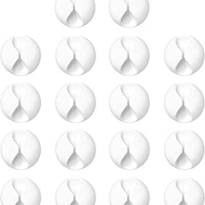 18 Pack Mini Cable Clips, Znben Cord Organizer Holder Adhesive Cord Management Charger Wire Holder Clips for Desk, Home, Office, Car, Cubicle, Nightstand White