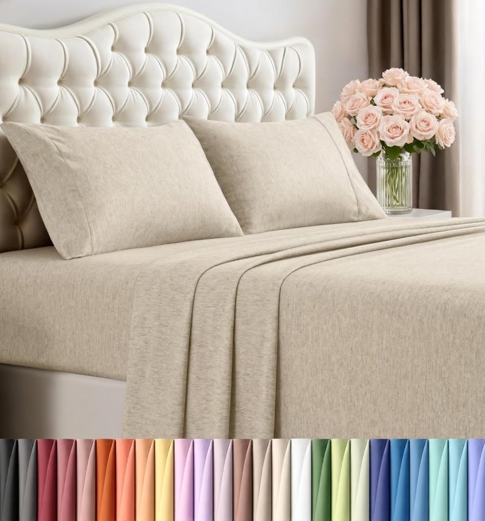 Utopia Bedding Queen Size Sheet Set – 4 Piece Bed Sheets, Soft and Breathable Microfiber, Includes 1 Fitted Sheet, 1 Flat Sheet and 2 Pillowcases – Oeko Tex (Grey) Dormly