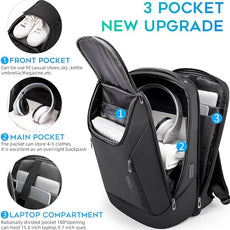 BANGE Business Smart Backpack Waterproof fit 15.6 Inch Laptop Backpack with USB Charging Port,Travel Durable Backpack
