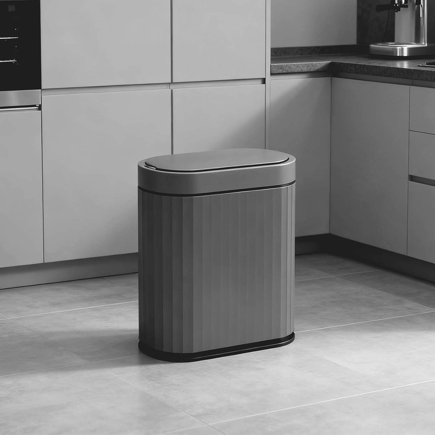 ELPHECO Sensor Trash Can 2 Gallon Waterproof Motion Sensor Trash Can, Automatic Bathroom Trash Bin, Slim Garbage Can for Dorm Room(Pink, 2 Gallon)