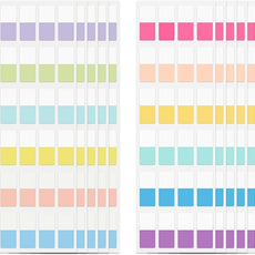480 Pcs Sticky Index Tabs, Colored Book Sticky Tabs for Notebooks, Repositionable Page Tabs for Notebooks File Classification (0.5×1inch)