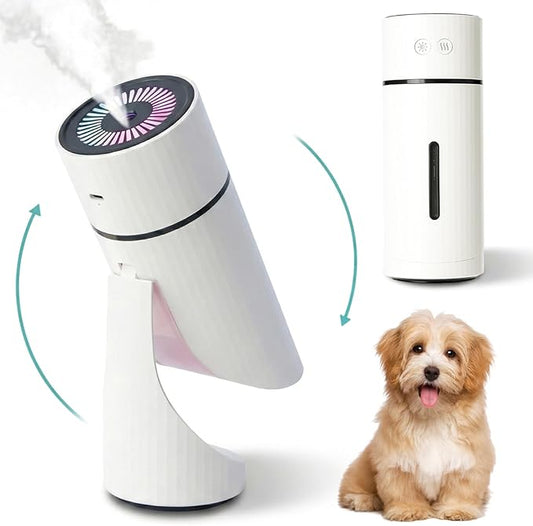 Mini Humidifier USB Rechargeable Desktop Humidifier with Night Light & Timer Quiet Personal Cool Mist for Bedroom, Office, Travel & Car, Ich Dekor