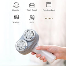 VASSON Fabric Shaver, Electric Lint Remover, Rechargeable Lint Shaver, Sweater Shavers to Remove Pilling, Large Fuzz Remover for Clothes Couch Furniture (Greyish White)