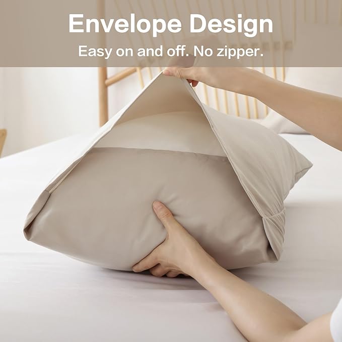 ROSGONIA Full Size Comforter Sets for Girls Boys Kids Light Khaki, 3pcs Comforter Full Size(1 Comforter & 2 Pillowcases) Lightweight Dorm Bedding Sets