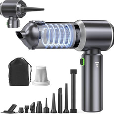 Car Vacuum Portable Cordless, Small Handheld Vacuum Cleaner with 24000PA High Power Suction, Mini Vacuum Cordless Rechargeable with One-Touch Empty, 10-in-1 Hand Vac for Car Home Office Dust