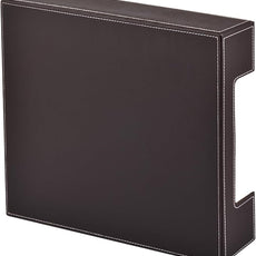 Leather Letter Tray, Office Supplies Desk Organizer for Mail Paper Files Magazines Jewelry Cosmetics,Luxury Letter Holder&Multipurpos Stackable Office Desktop Storage Box,Coffee