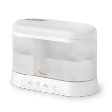 Crane 1.9 Liter Top Fill Cool Mist Humidifier & Essential Oil Diffuser, Whisper-Quiet, 15-Hour Run Time, Night Light, Small Room Air Humidifier, Humidifiers For Bedroom Kids