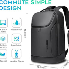 BANGE Business Commute Backpack Waterproof fit 15.6 Inch Commute backpack,Travel Durable Backpack