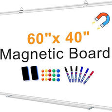 Large Magnetic Dry Erase Whiteboard, 60