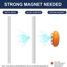 TSJ OFFICE Glass Dry-Erase Board - 48 x 32 Inches Wall Mounted Glass Whiteboard, Large Frameless Magnetic White Board for Office, Home & School, Gray