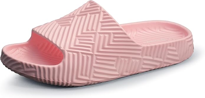 Weweya Slides for Women and Men - Bathroom Shower Shoes - Non Slip House Slippers - Lightweight Beach Sandals