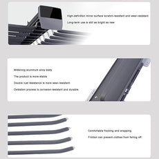 Pull Out Trousers Rack 20 Arms Steel Pull Out Pants Rack Pants Hanger Bar Clothes Organizers Load 35lbs Sizes Installation Depths are L 17.7in, h 4.33 in w 24.8in in.