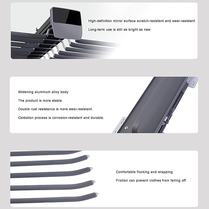 Pull Out Trousers Rack 20 Arms Steel Pull Out Pants Rack Pants Hanger Bar Clothes Organizers Load 35lbs Sizes Installation Depths are L 17.7in, h 4.33 in w 24.8in in.