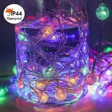 116ft Color Changing String Lights, 200 LED Multicolor & Warm White Crystal Globe Lights with Remote, 11 Modes, IP44 Waterproof, Plug in Fairy Lights for Indoor Outdoor Christmas Party Garden