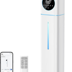 Dreo 11L Smart Humidifier Large Room 700 ft², 100H Cool Mist Air Humidifiers for Bedroom, Top-Fill Self-Cleaning Tank, 26dB, Auto Mode, Aroma Box, RGB Light, Remote & APP Control, Baby, Plant, Blue