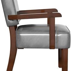 PU Leather Accent Chair, Oversized Living Room Chairs with Soft Seat and Armrests, Armchair for Bedroom, Dinning, Reading, Waiting Rooms