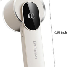 Fabric Shaver, Electric Sweater Shaver with 2 Extra Replaceable Stainless Steel Blades, Digital LED Display, USB Rechargeable, Lint Remover for Clothes, Couch, Furniture, Fuzz, Lint Ball, Pillings
