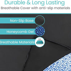 Vive Cooling Gel Mattress Topper - Honeycomb Gel Bed Pad for Hot Sleepers (Twin XL) - Ultimate Comfort and Support Mattress Topper for Twin Size Beds - Cooling, Pressure Relief