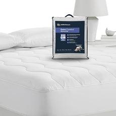 Serta Air Dry Extra Comfort Performance Fabric Quilted Mattress Pad, Cooling and Breathable Mattress Cover, Moisture Wicking Protection with 15