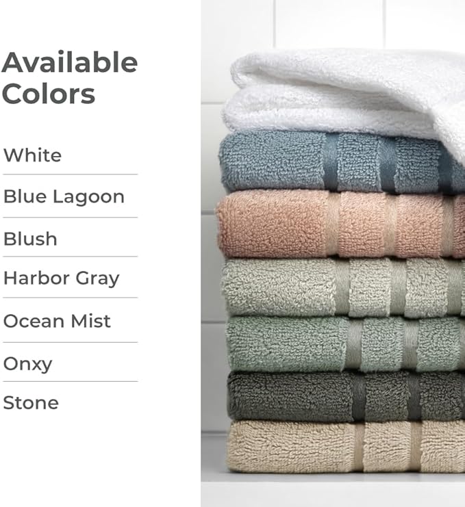 Cariloha Bath Towel |Blue Lagoon | 28"x54" | Turkish Cotton & Viscose Material Blend | Extra Smooth, Odor Resistant and Highly Absorbent