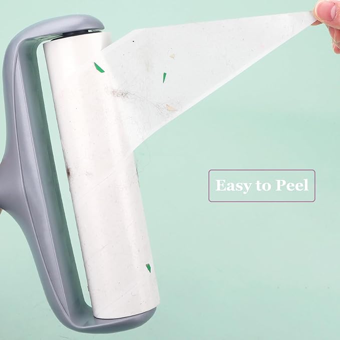 8 inch Lint Roller Refill for Scotch-Brite Pet Extra Sticky Large Surface Roller 50% Stickier Lint Roller Refill, Works Great On Pet Hair, 4 Refills, 60 Sheets per Refill, 240 Sheets Total