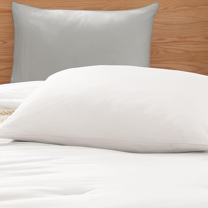 WRENSONGE Twin Comforter Set- 5 Pieces White Twin Bed in a Bag, All Season Twin XL Bedding Sets with 1 Fitted Sheet, 1 Flat Sheet, 1 Pillow Sham and 1 Pillowcase