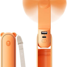 JISULIFE Handheld Mini Fan, 3 IN 1 USB Rechargeable Portable Fan [12-19 Working Hours] with Power Bank, Flashlight, Pocket Design for Travel/Summer/Concerts/Lash, Gifts for Women (Tropical Coral)