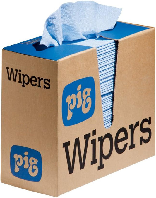 PIG PR40 All-Purpose Wipers - 12 boxes of 75 wipers - Each wiper is 9.5" x 16" - WIP231