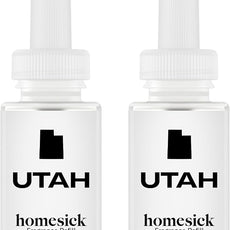 Pura & Homesick Home Scent Refill - Smart Home Air Diffuser - Up to 120-Hours of Luxury Fragrance per Refill - Home Essential - Clean & Safe Diffuser Fragrance - 2 Pack, Utah