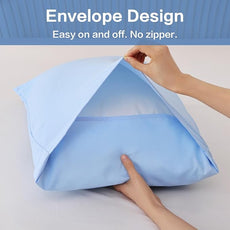 ROSGONIA King Size Comforter Set Light Blue, 3pcs King Comforter Set (1 Comforter & 2 Pillowcases) All Season Soft Lightweight Bedspread Blanket Quilt