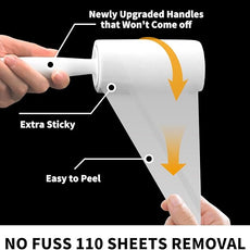 Lint Rollers for Pet Hair Extra Sticky, [660 Sheets/6 Refills] Lint Roller with 2 Upgraded Handles, Portable Lint Remover Brush Pet Hair Remover for Dog & Cat Hair