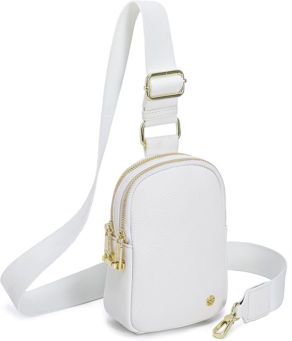 INICAT Travel Small Crossbody Sling Bags Women Cross Body Purses Passport Holder Vegan Leather Fanny Packs Birthday Gifts