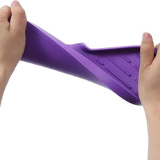 Silicone Bathroom Soap Dishes with Drain Spout-Bathroom and Kitchen Sink Organizer,Sponge Holder,Dish Soap Tray,Perfect for Dispenser,Scrubber,Bottle,Cup on Sink or Counter-Purple 12