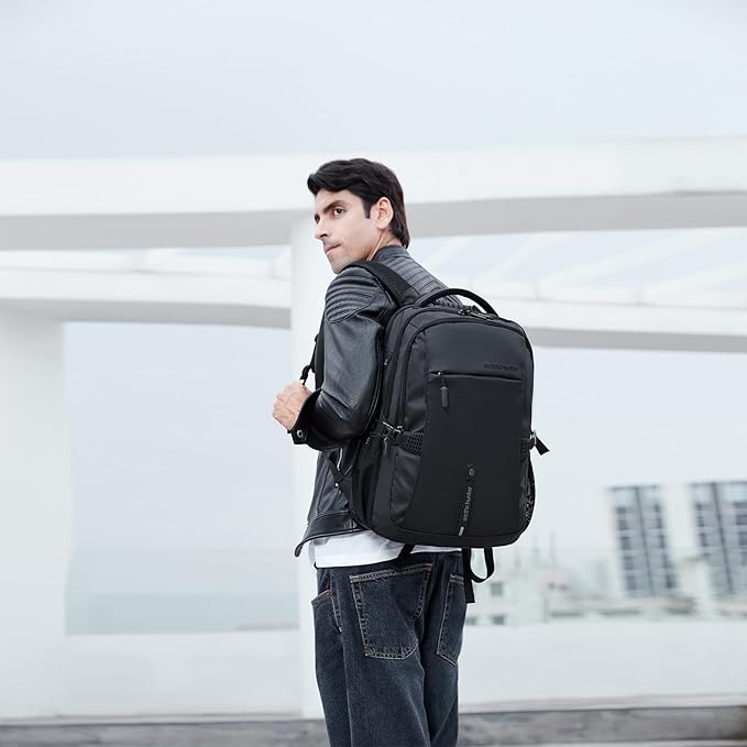 ARCTIC HUNTER AH Business Laptop Backpack for Men Work Commuting, 30L Large Travel Carry On Backpack Flight Approved for Airplane, Professional Adult College Backpacks Casual Daypack, Black