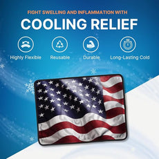 FlexiKold American Flag Gel Ice Pack (Standard Large: 10.5