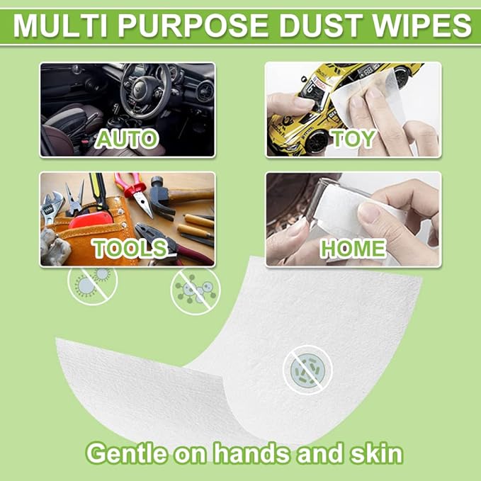 Air Jungles All Purpose Cleaning Wipes for Car and Home 70 Count, Extra Large 8" x 10" Heavy Duty for Car Interior Vinyl, Kitchen, Bathroom, Countertop, Furniture, Tool - Non-Toxic for Multi-Surface