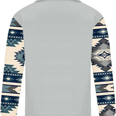 Western Sweatshirts for Men Aztec Cowboy Vintage Graphic Fleece Hoodie Mens Quarter Zip Pullover Country Jacket