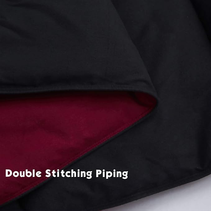 HIG 3pc Down Alternative Comforter Set - All Season Reversible Comforter with Two Shams - Quilted Duvet Insert with Corner Tabs - Box Stitched - Super Soft, Fluffy (Full, Black)