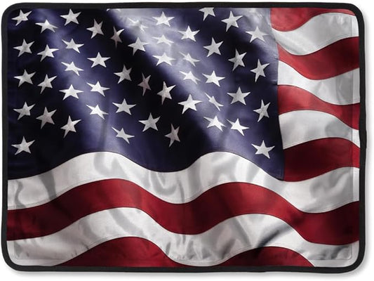 FlexiKold American Flag Gel Ice Pack (Standard Large: 10.5" x 14.5") Ice Packs for Injuries Reusable, Back, Shoulder and Knee Pain Relief, After Surgery - 6300-COLDUSA by NatraCure