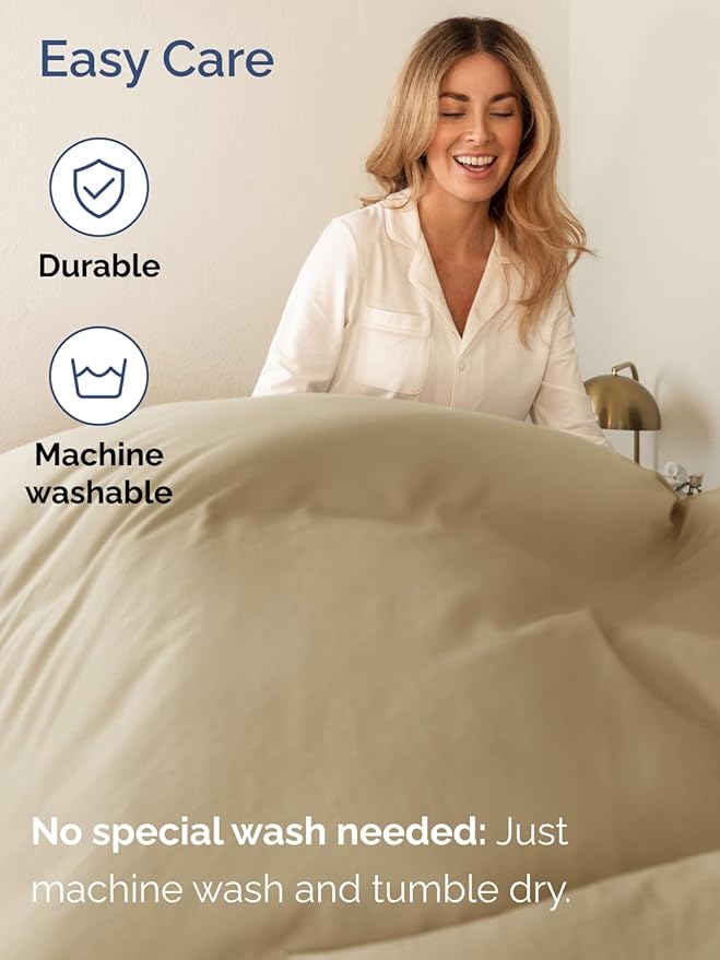 Extra Deep Pocket Queen Sheet Set - 4 Piece Breathable & Cooling Bed Sheets - Hotel Luxury Sheet Set - Ultra Soft, Wrinkle Free & Comfy - Easily Fits Extra Deep Mattresses - Deep Pocket Beige Sheets