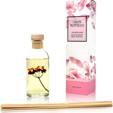 Urban Naturals Flower Shop Reed Diffuser Gift Set | Violets, Daisies, Hyacinth & Rose Fragrance Notes | Real Flower Inside The Bottle! Made in The USA | Great Gift for Mom