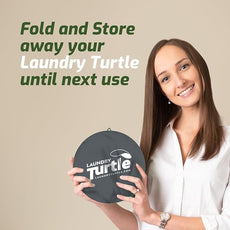 Laundry Turtle Collapsible Laundry Basket | Foldable Laundry Hamper & Collapsible Laundry Baskets | Portable Laundry Grabber for Dirty Clothes (Grey, Small)