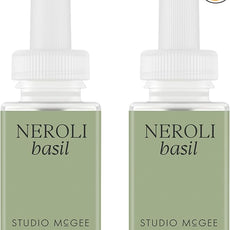 Pura x Studio McGee Smart Home Air Diffuser - Smart Home Air Diffuser - Up to 120-Hours of Luxury Fragrance per Refill - Spring & Summer Fragrance - 2 Pack, Neroli Basil