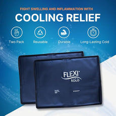 2 FlexiKold Gel Ice Packs (Standard Large: 10.5