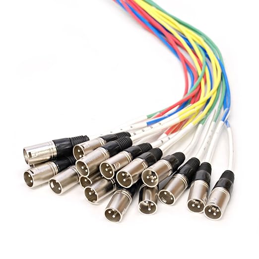 Seismic Audio - SARMSS-16x1530 - 16 Channel XLR TRS Combo Splitter Snake Cable - 15'and 30' XLR trunks
