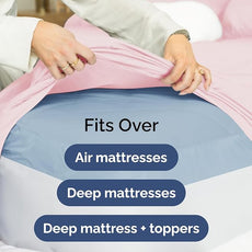 Extra Deep Pocket Full Sheets - 4 Piece Breathable & Cooling Bed Sheets - Hotel Luxury Bed Sheet Set - Soft, Wrinkle Free & Comfy - Easily Fits Extra Deep Mattresses - Deep Pocket Lavender Pink Sheets