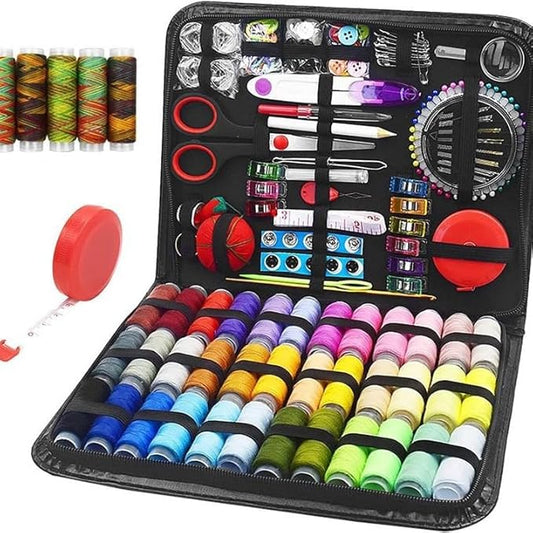 FNV Sewing kit, 229 pcs Sewing Accessories, Friendly for Beginner and Professional for Worker, Suitable for Travel, Home, School and DIY Gift, Needles, Scissors, 41XL Thread Spools
