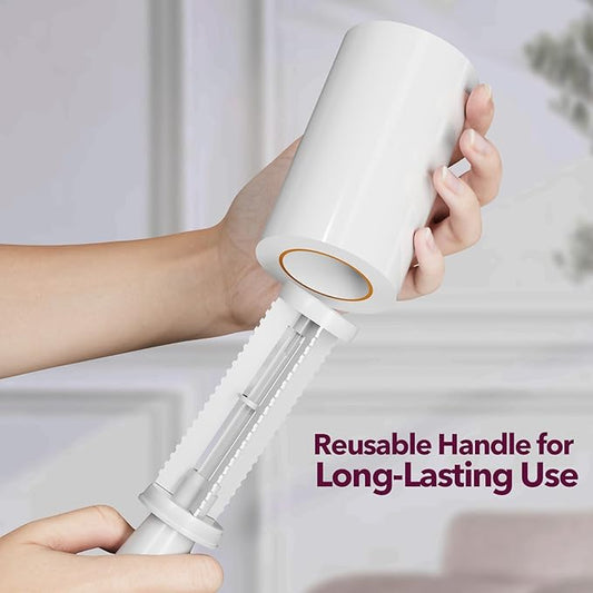 MEIQIHOME Extra Sticky Lint Roller Refills Only, 880 Easy-Tear Sheets for 3.9"-4" Lint Rollers with 1.5" Inner Diameter - Superior Cleanliness for Clothes